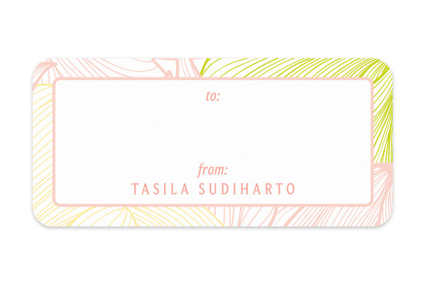 Address Label Bright Floral
