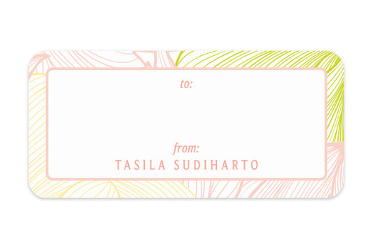 Address Label Bright Floral