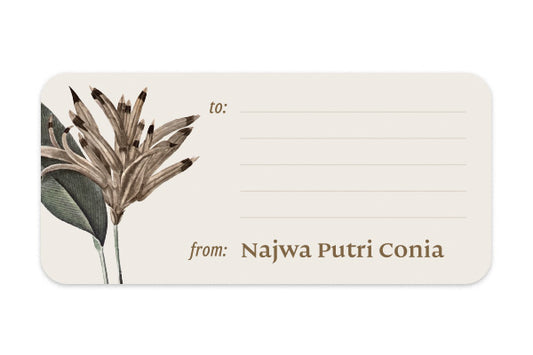 Address Label Heliconia