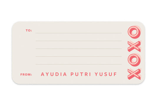 Address Label Hugs & Kisses