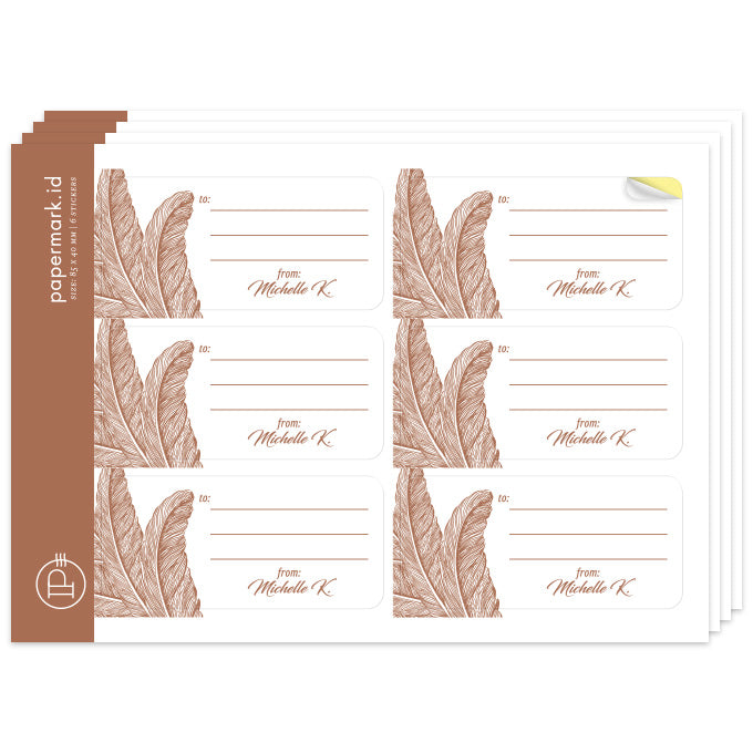 Address Label Plume