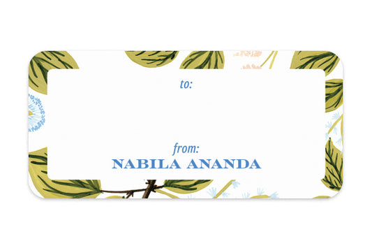 Address Label Summer Vibe Evergreen