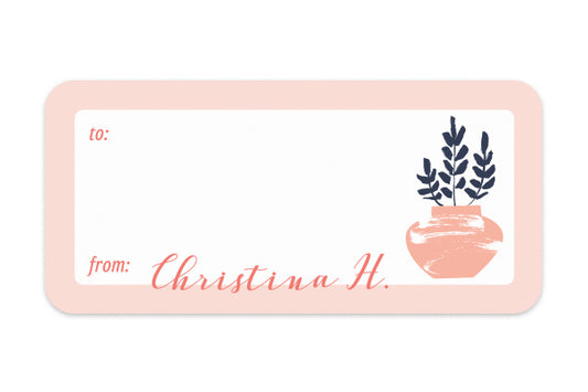 Address Label Tiny Branches