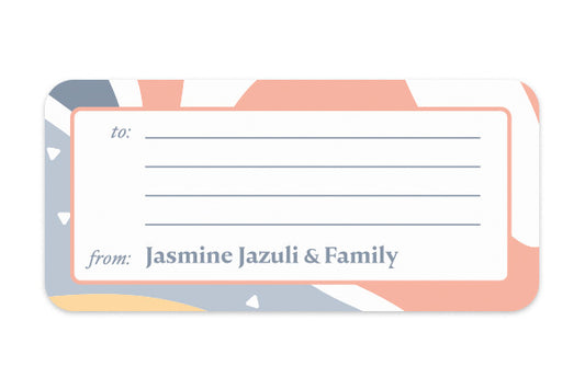 Address Label Vanilla Blush