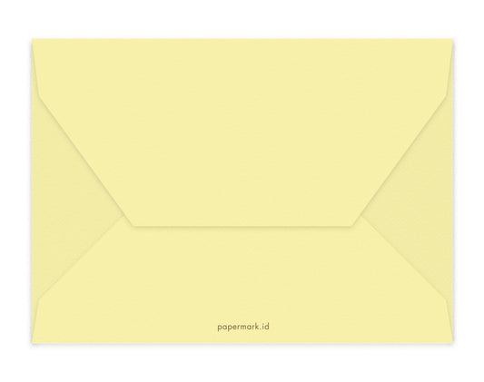 Blank Envelopes Set of 6 C6 Baby Yellow