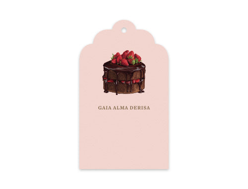 Gift Tag Set of 12 Ganache