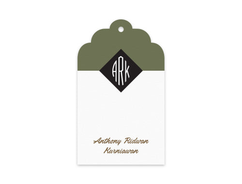 Gift Tag Set of 12 Honorable