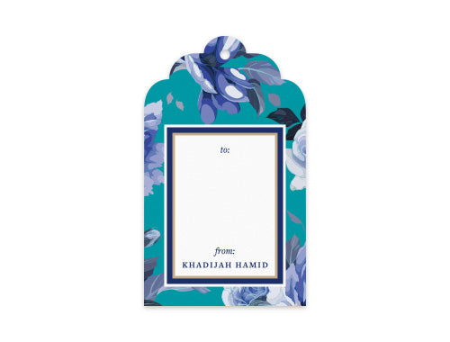 Gift Tag Set of 12 Irises