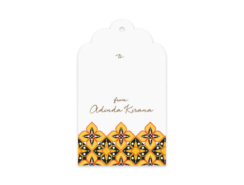 Gift Tag Set of 12 Kencana