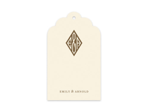 Gift Tag Set of 12 Moissanite