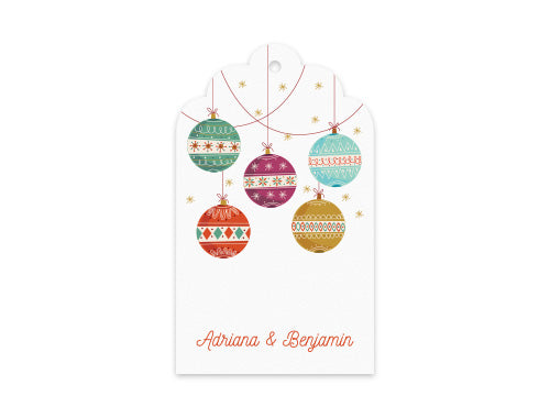Gift Tag Set of 12 Clementine