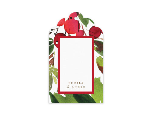 Gift Tag Set of 12 Mistletoe