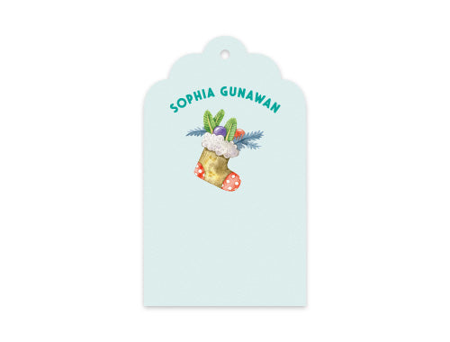 Gift Tag Set of 12 Hanging Socks