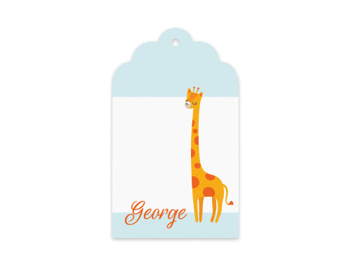 Gift Tag Set of 12 Grande Giraffe