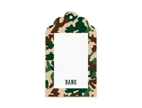 Gift Tag Set of 12 Street Camo