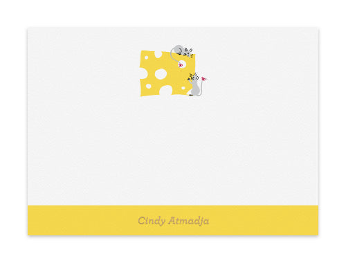 Notecard Set of 6 Cheesy Friends