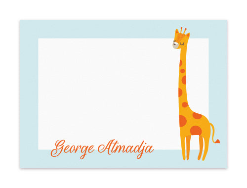 Notecard Set of 6 Grande Giraffe