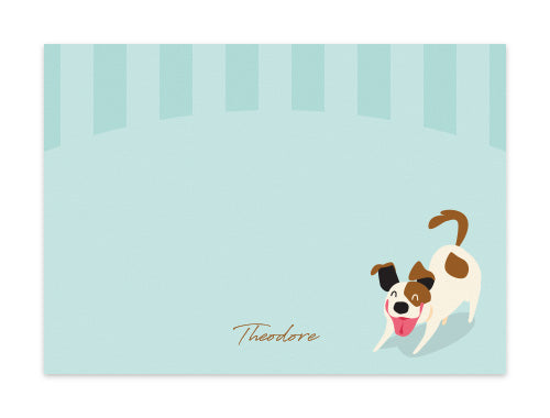 Notecard Set of 6 Happy Doggy