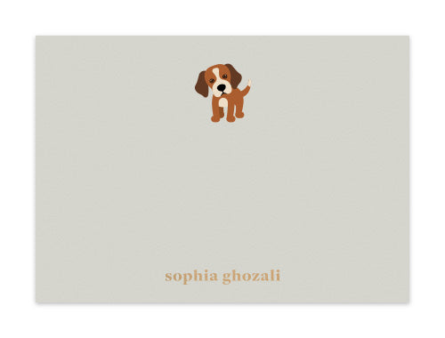 Notecard Set of 6 Short Beagle