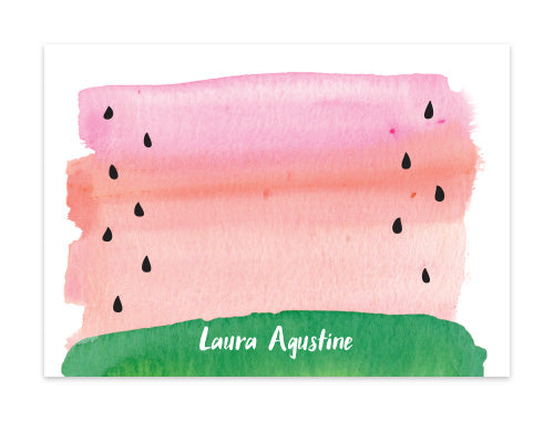Notecard Set of 6 Sweet Watermelon