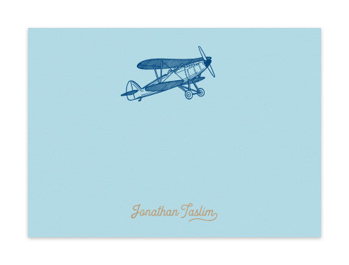 Notecard Set of 6 Vintage Airplane