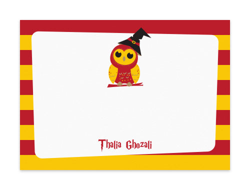 Notecard Set of 6 Wizard School