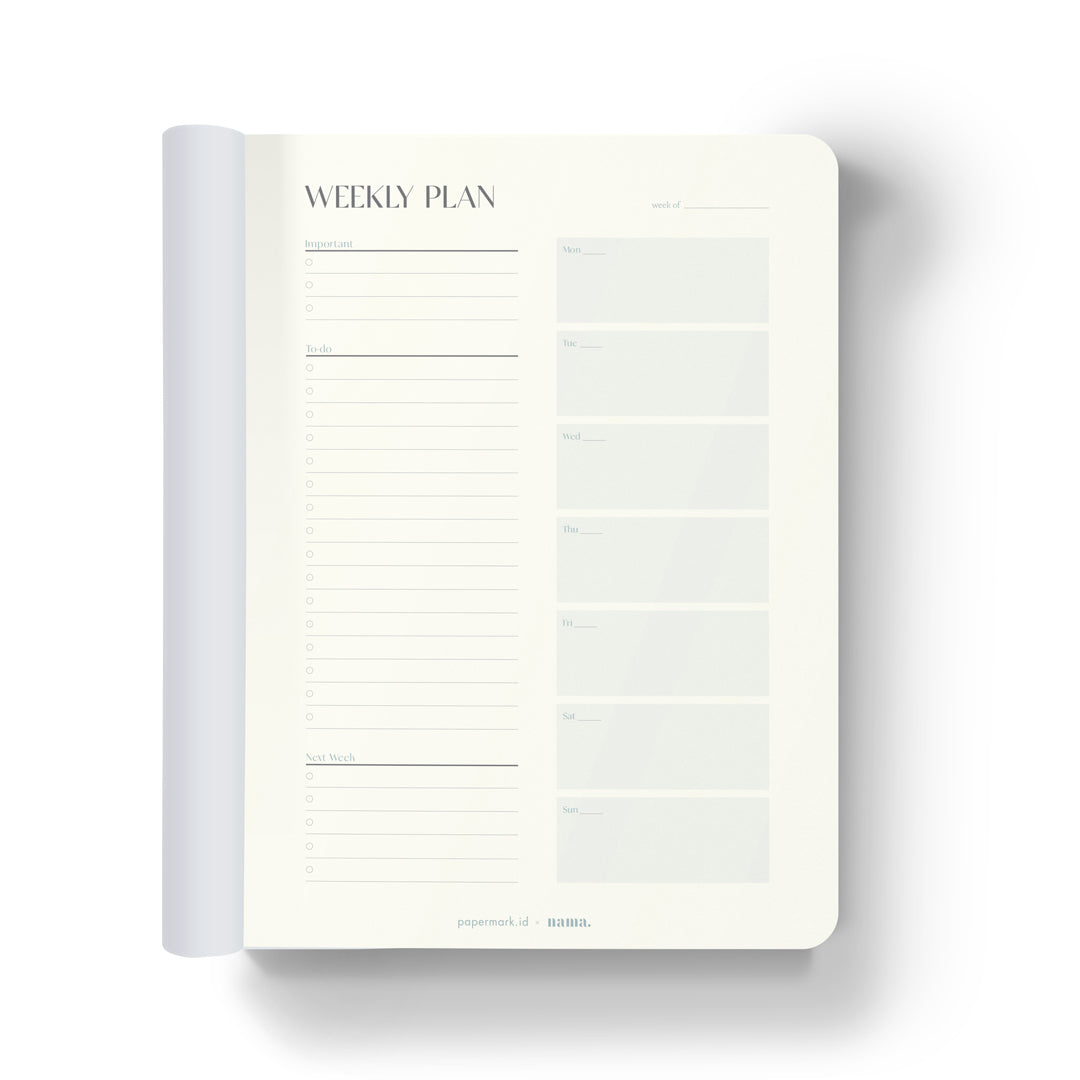 Notepad NAMA A5 Weekly Planner