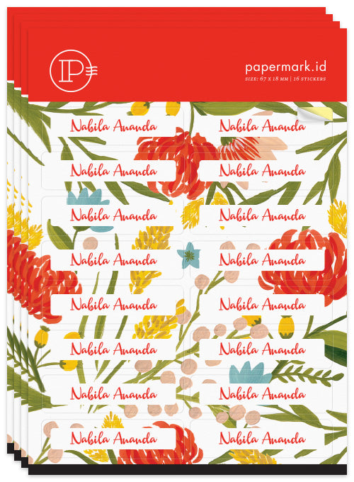 Name Label Summer Vibe Festive