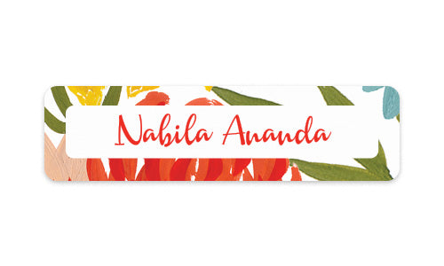 Name Label Summer Vibe Festive