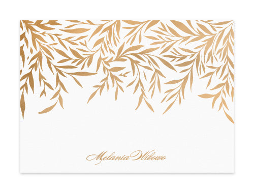 Notecard Set of 6 Eleanor Gold
