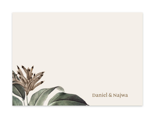 Notecard Set of 6 Heliconia
