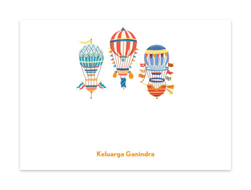 Notecard Set of 6 Montgolfiere