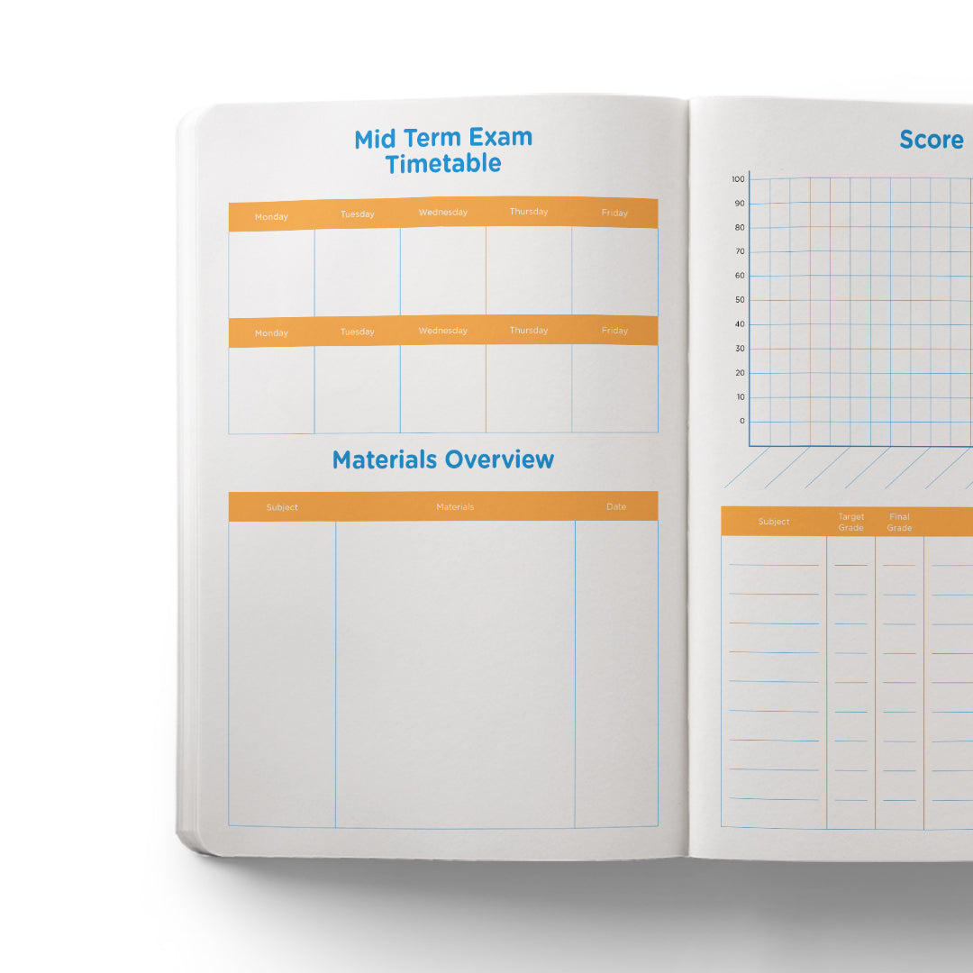 Study Planner A5 Blue