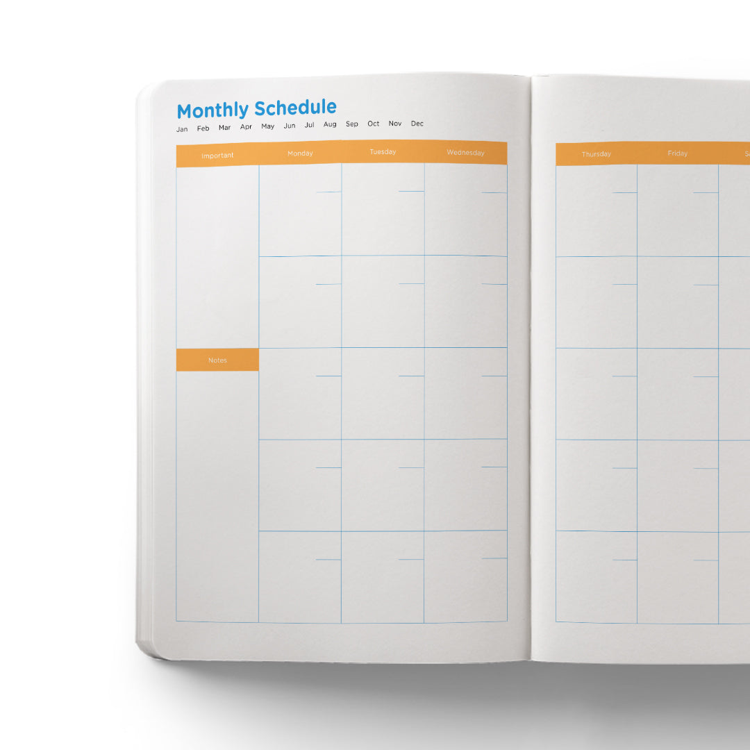 Study Planner A5 Blue