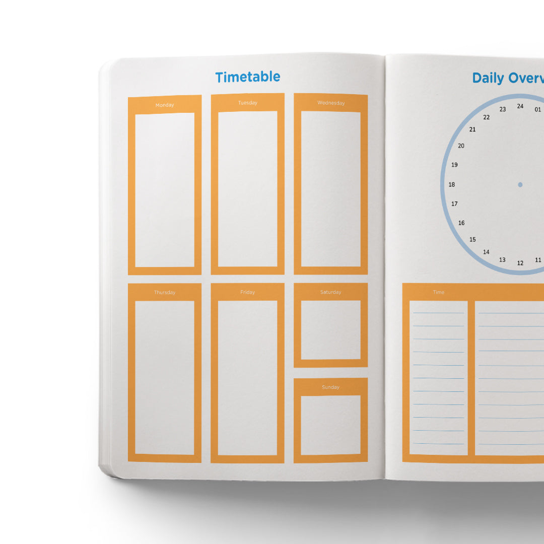 Study Planner A5 Blue
