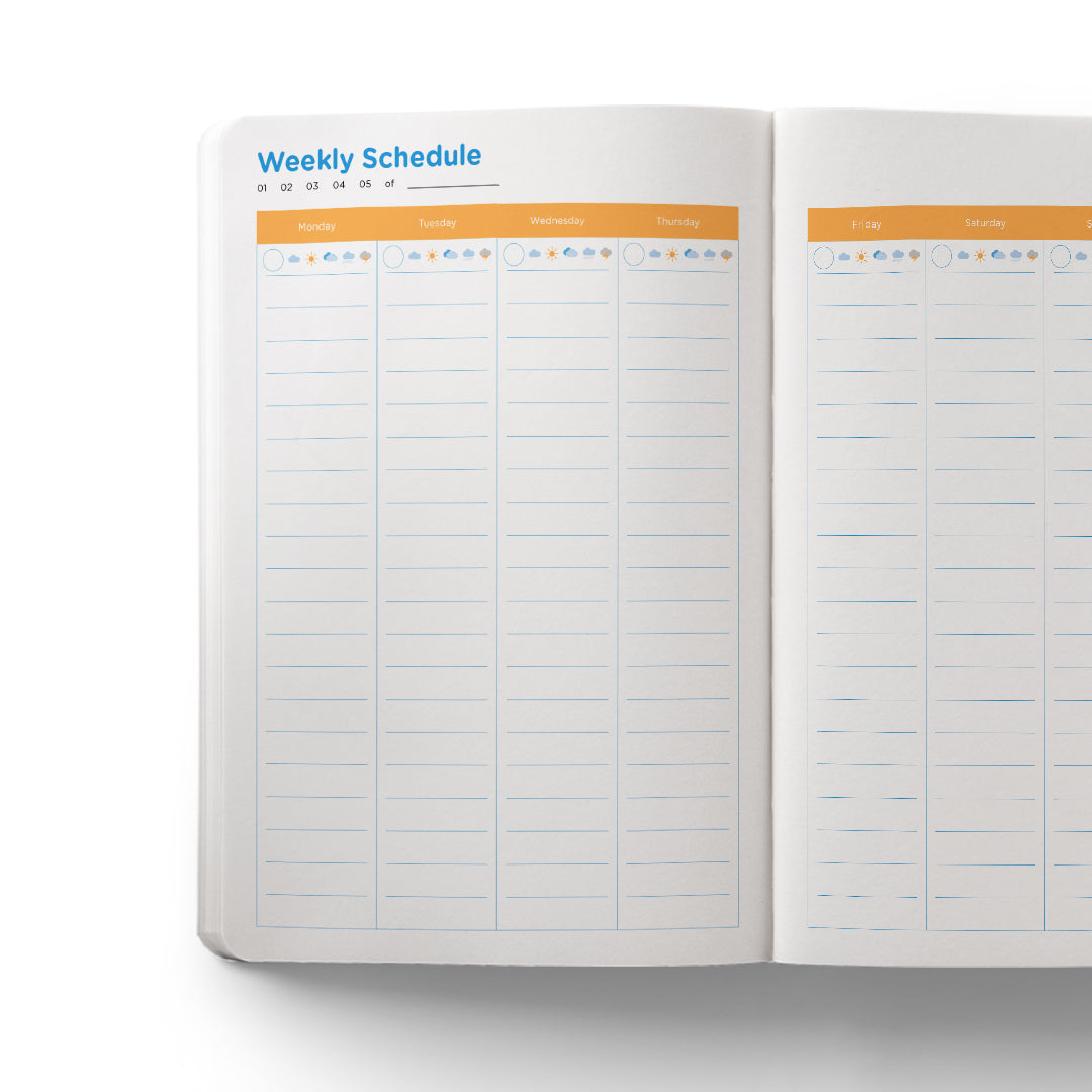 Study Planner A5 Blue