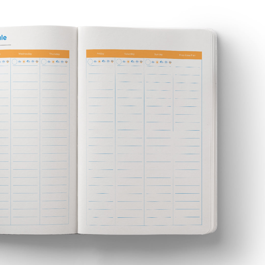 Study Planner A5 Blue