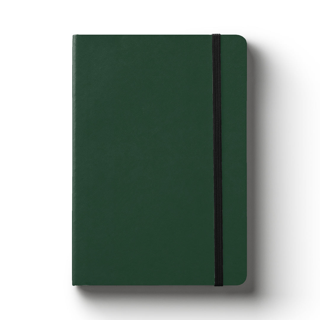 Notebook Hard Cover A5 Lined Green