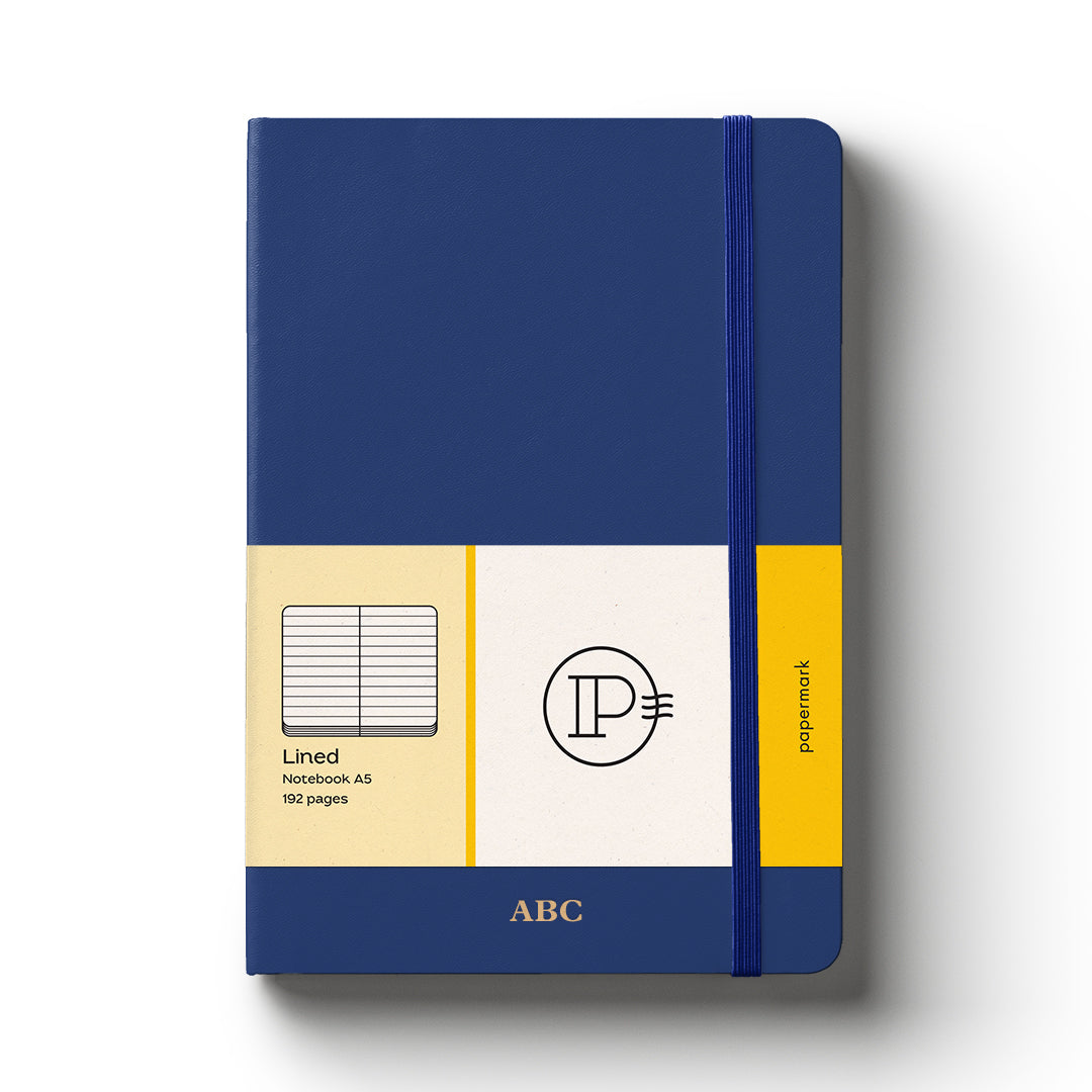 Notebook Hard Cover A5 Lined Blue