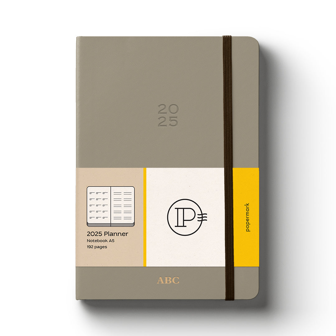 2025 Planner Hard Cover A5 Grey