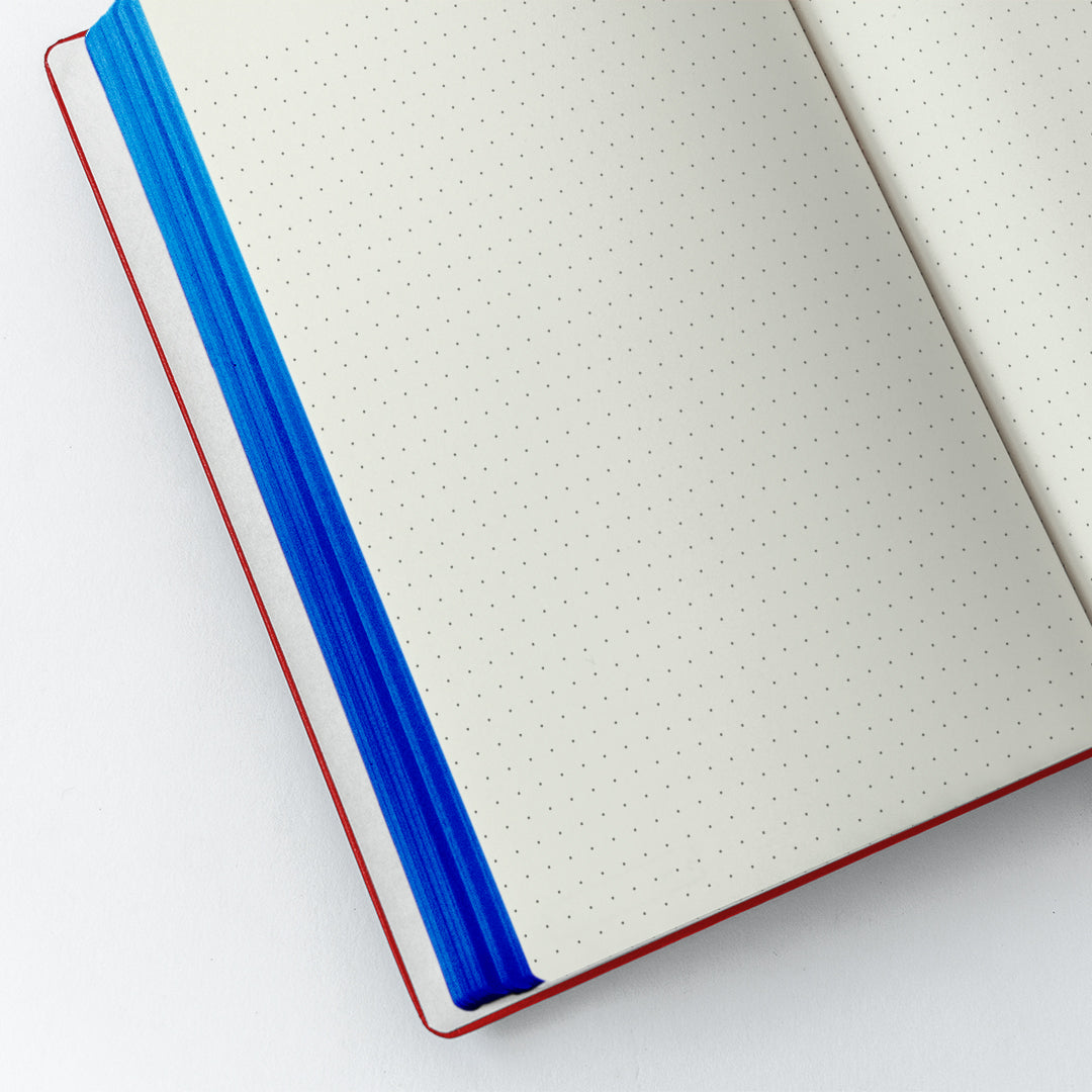 Notebook Hard Cover A5 Dotted Scarlet