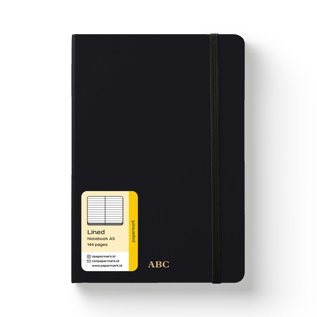 Notebook Soft Cover A5 Lined Black