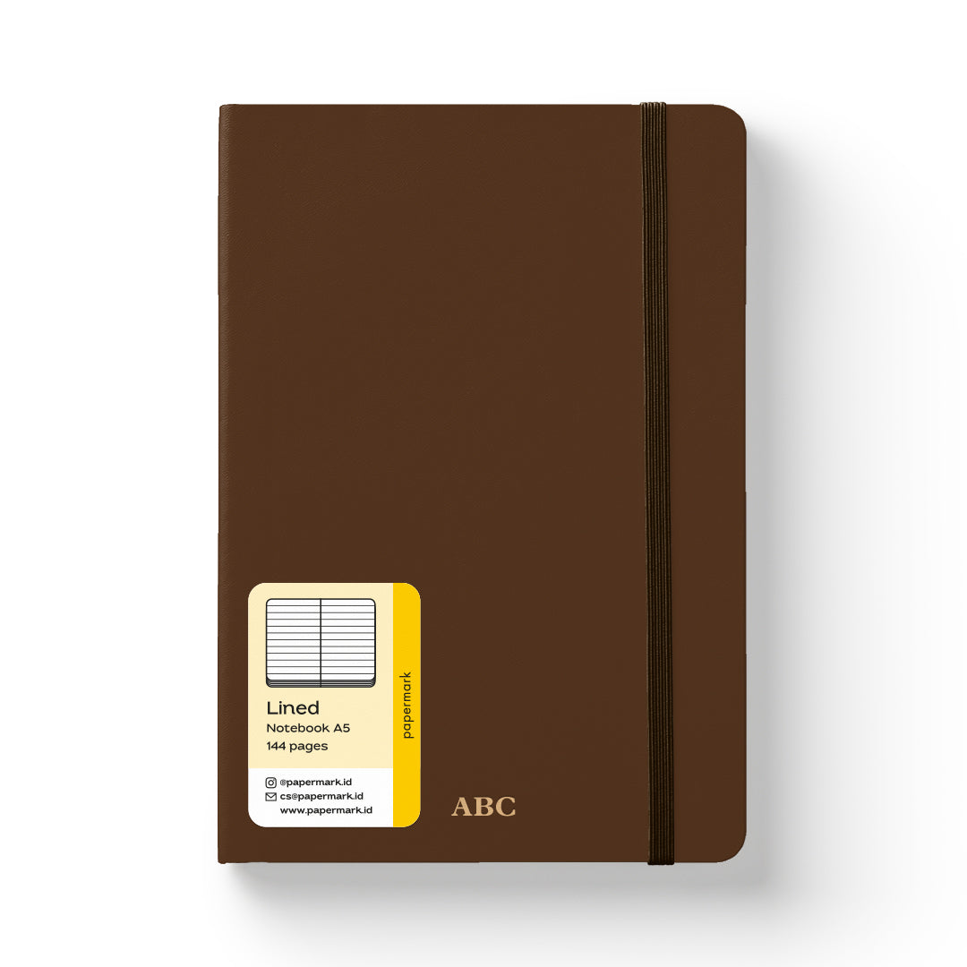Notebook Soft Cover A5 Lined Brown