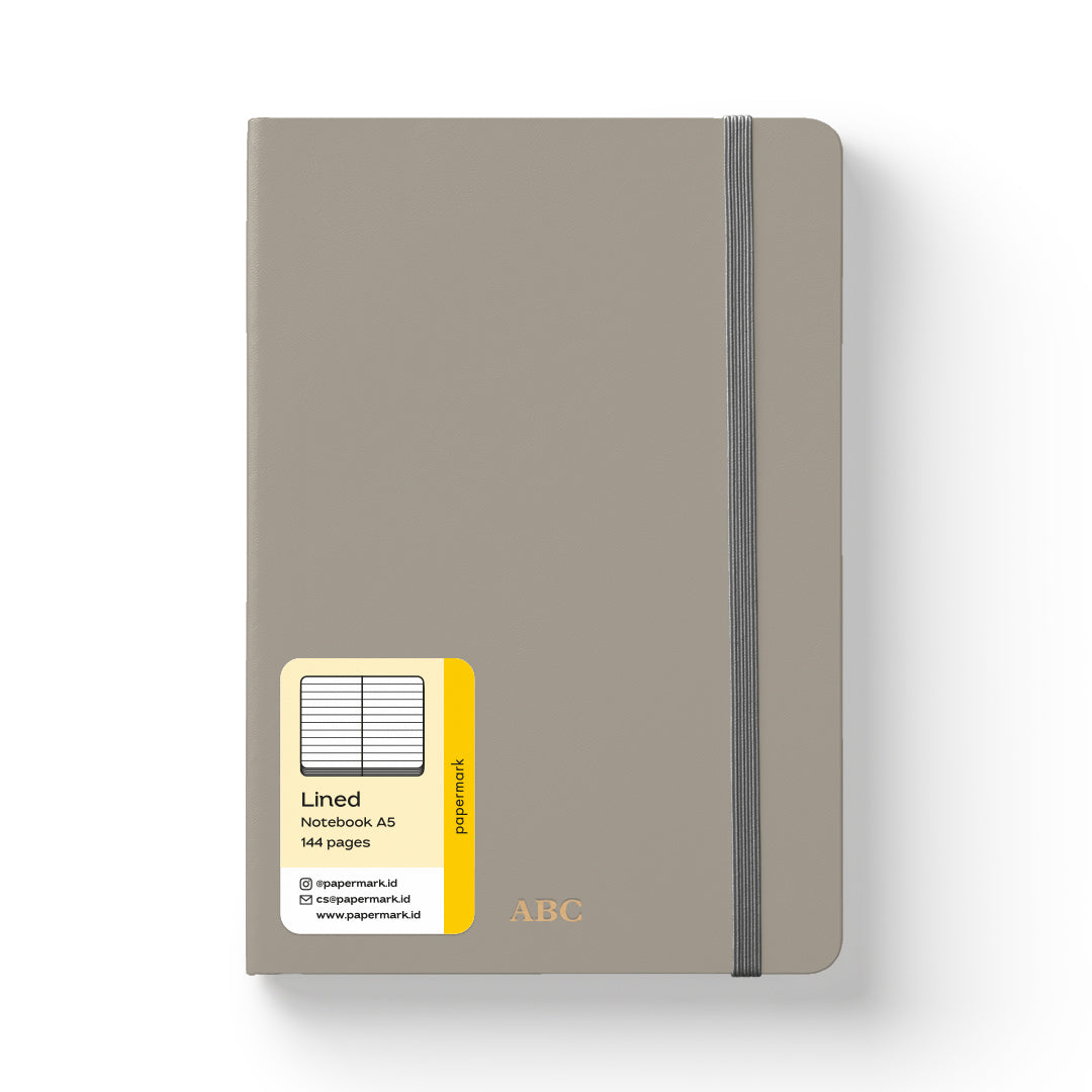Notebook Soft Cover A5 Lined Grey