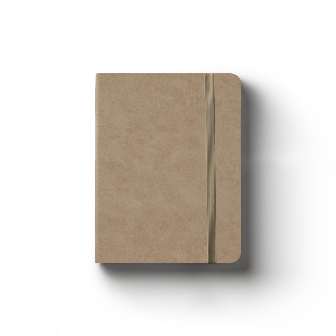 Notebook Hard Cover A6 Blank Beige