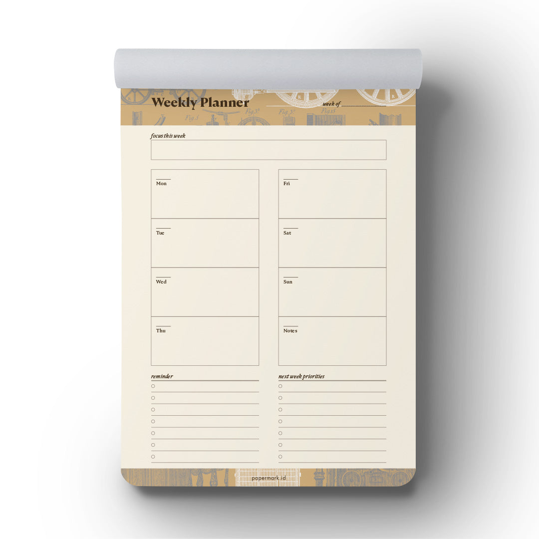 Notepad Scientific A5 Weekly Planner