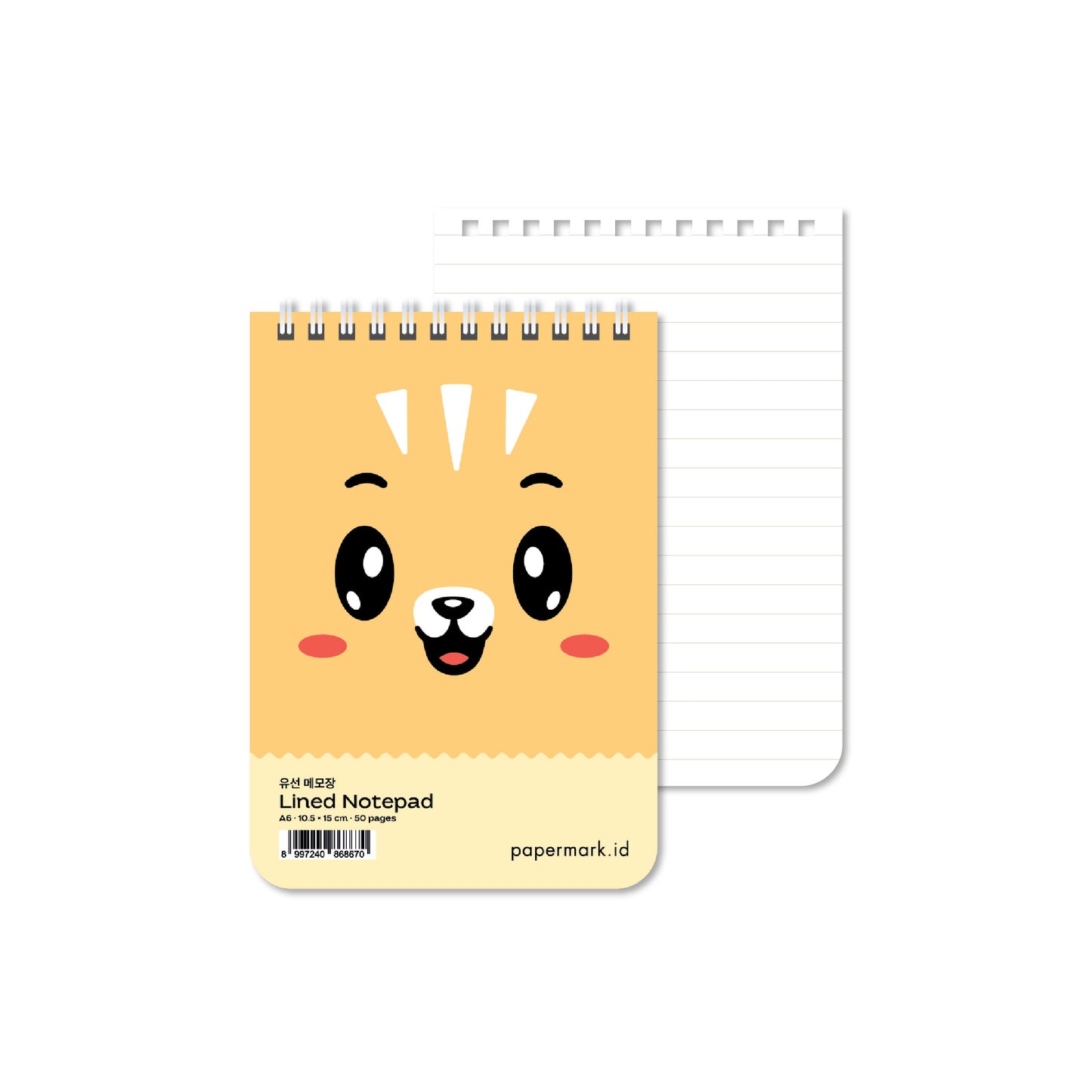Spiral Notepad Pet A6 Lined