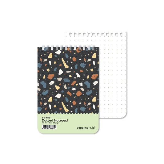 Spiral Notepad Terazzo A6 Dotted