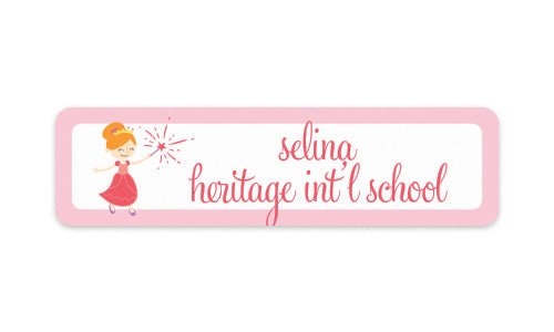 School Label Lovely Princess