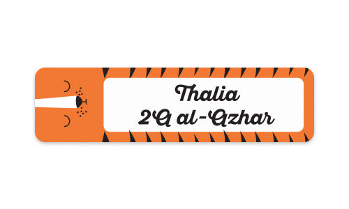 School Label Sleeping Tiger